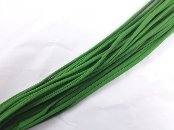 Jerseynudeln/bänder grün 2 cm breit 1,50 m lang