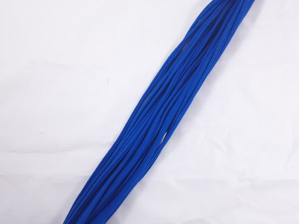 Jerseynudeln/bänder blau 2 cm breit 1,50 m lang