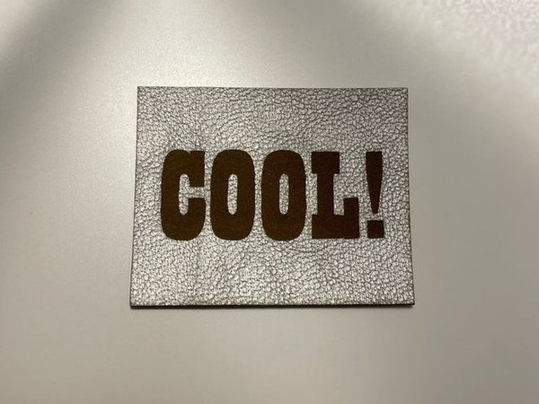 Patch "COOL" silber